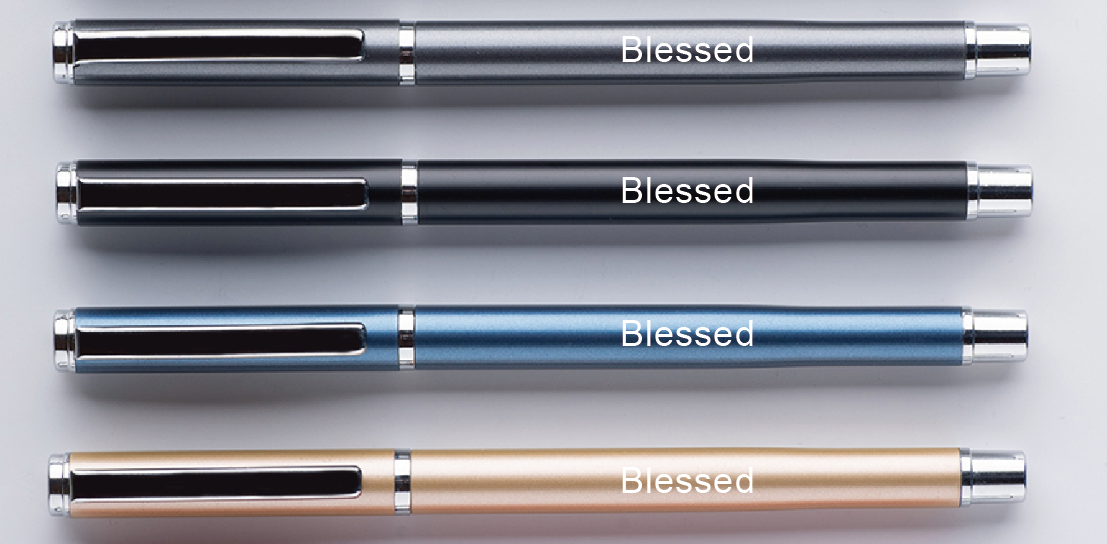 Author's Gift [Engraved Pen & Feather Metal Bookmark]